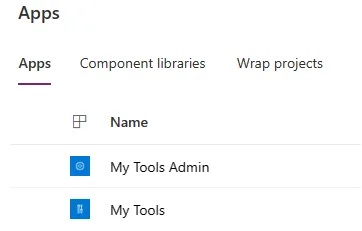 Preview - List of Apps