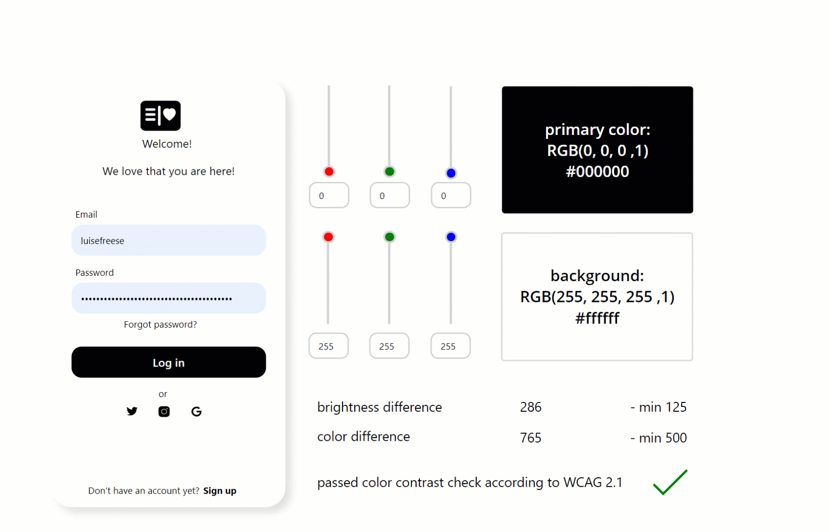 contrast checker walkthrough