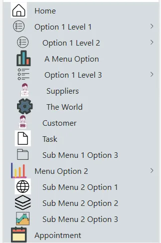 Menu Items
