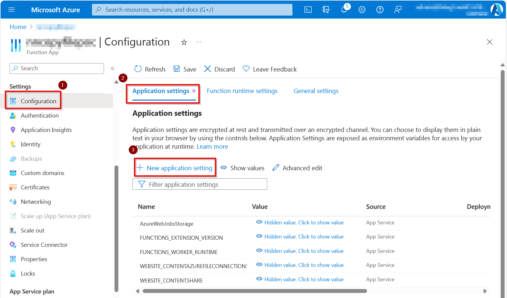 Whitelisting the thumbprint of a custom certificate in an Azure Function
