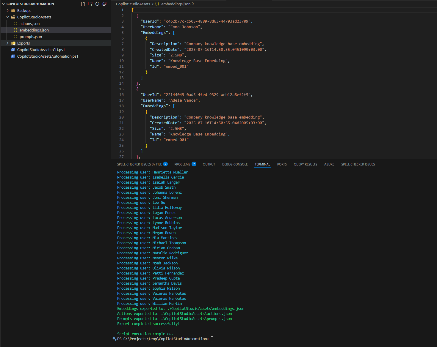 Example Screenshot