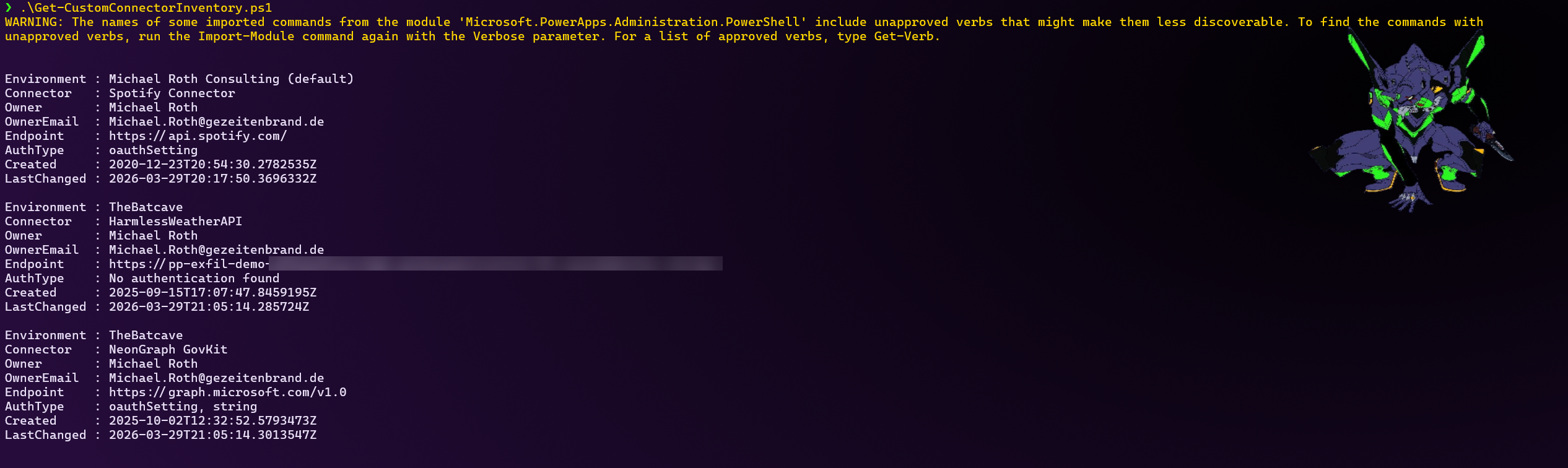 Example screenshot