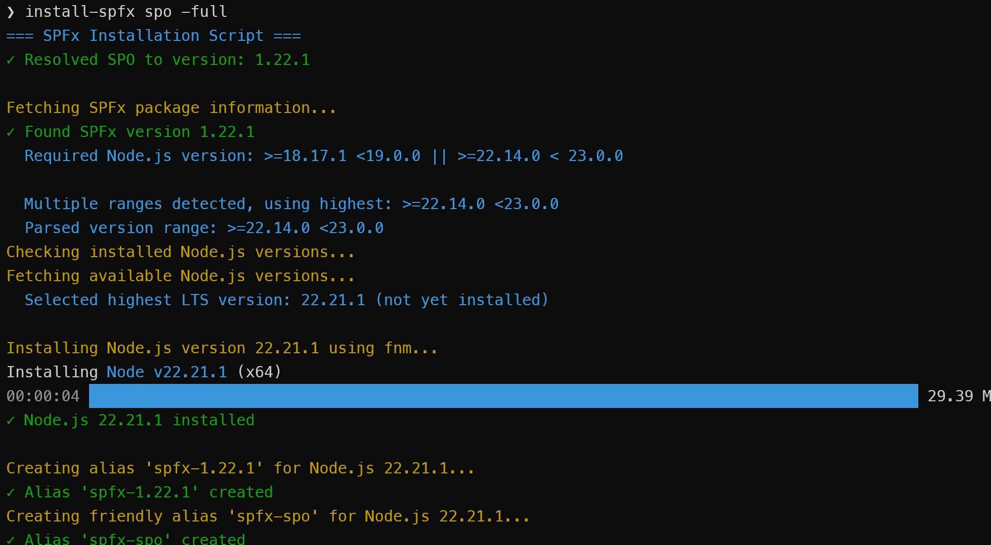 Installing SPO with Full Environment