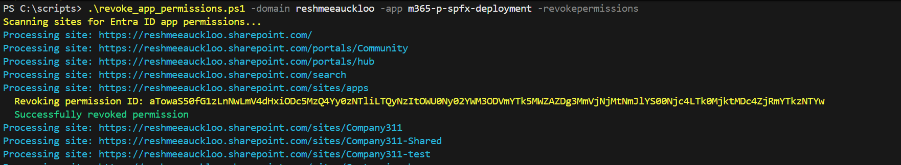 PnP PowerShell Example