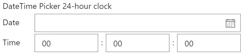DateTimePicker 24-hour clock
