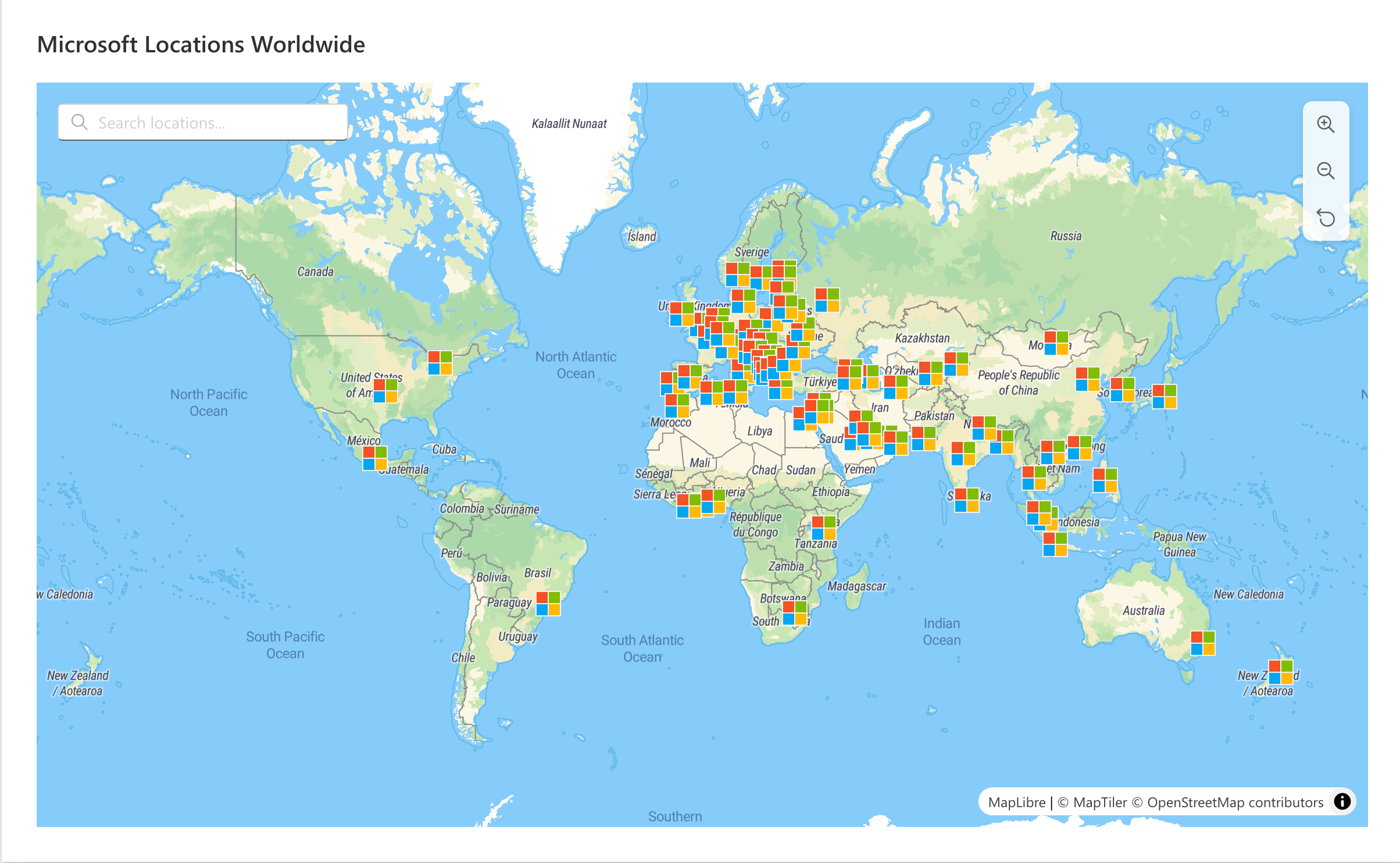 WorldMapControl Example