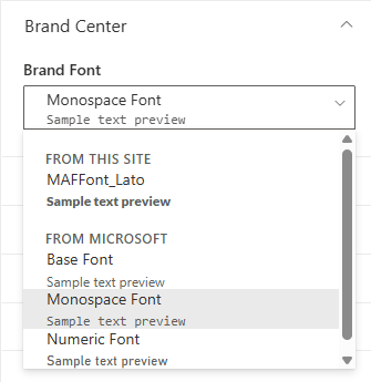 PropertyFieldBrandFontPicker