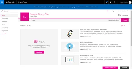 GraphClient from Modern Teamsite