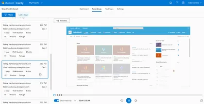 Microsoft Clarity for modern SharePoint