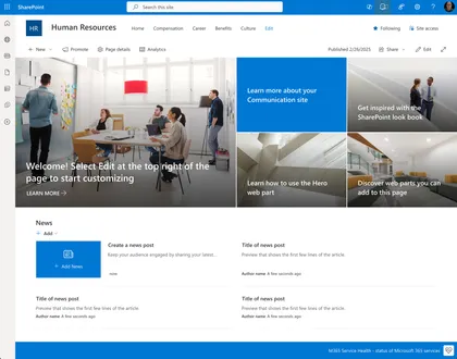Microsoft 365 Service Health Extension