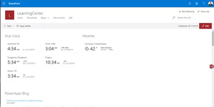 My Followed Sites Application Customizer