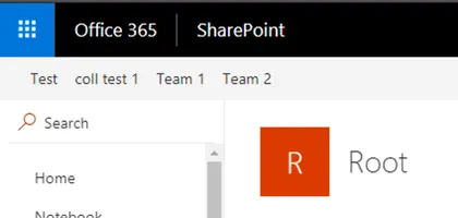 Modern Team Sites (Office Groups) Navigation