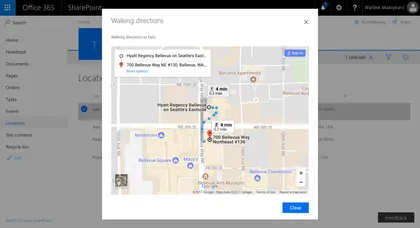 Directions SharePoint Framework list view command set