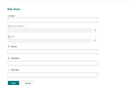 Dynamic Site Form