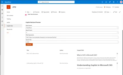 Copilot Retrieval API Playground