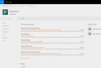 Personal e-mail Web Part
