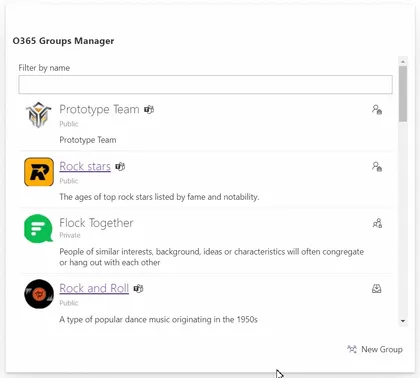 Manage Office 365 Groups with SPFx