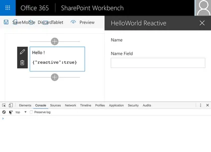 Using React and Mobx Web Part