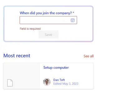 Personal Anniversary Web Part