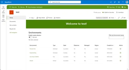 Power Platform Environments