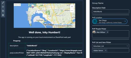 Property Pane Portal PnP Controls Web Part
