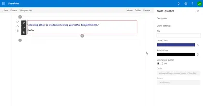 Quote of the Day Web Part