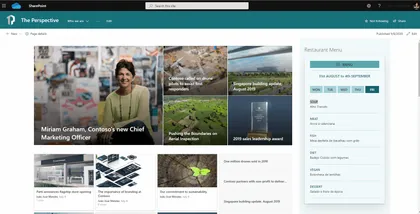 Restaurant Menu Web Part