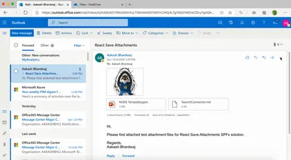 Save Attachments Web Part