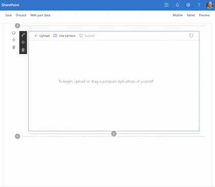 Smart Profile Photo Editor Web Part