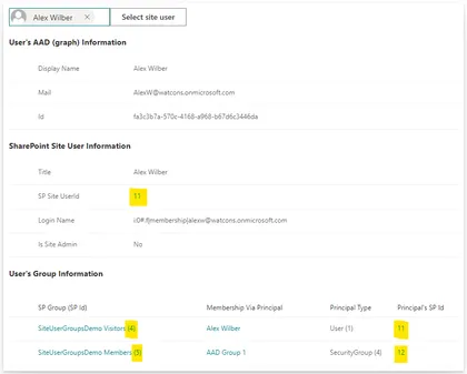 Site User and Group Information Web Part