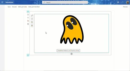 Dynamic Scalable Vector Graphics (SVG) image using properties
