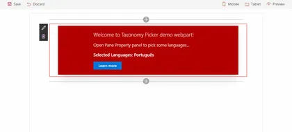 Taxonomy Picker Web Part