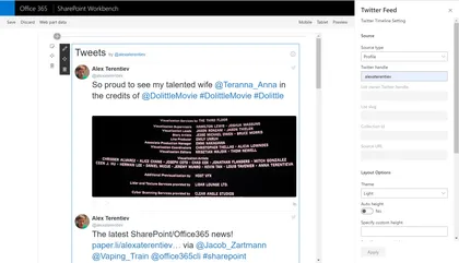 Twitter Timeline Web Part