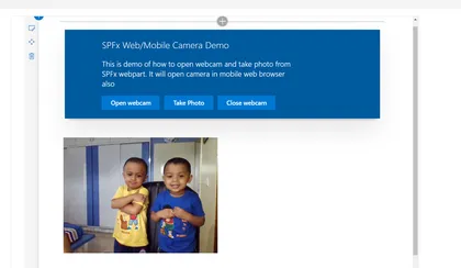 Web/Mobile Camera Demo Web Part