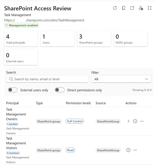 Inline permissions review overview in Microsoft 365 Copilot