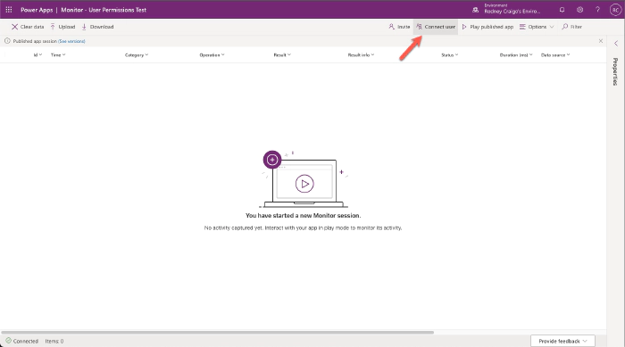 Connect user Connect user